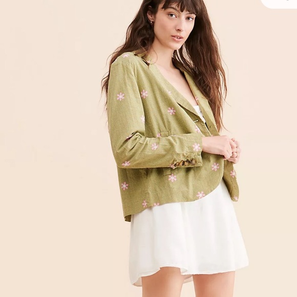 NWT Free People Cali Oversized Floral Blazer - Picture 3 of 3